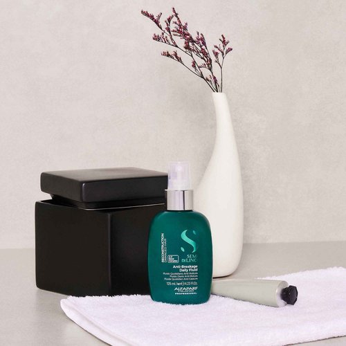 ALFAPARF MILANO Semi di Lino Cristalli Liquidi Hair Oil Serum and Reparative Anti-Breakage Fluid Set for Damaged Hair - Heat Protector - Repairs, Strengthens, Adds Shine - Vegan Formula