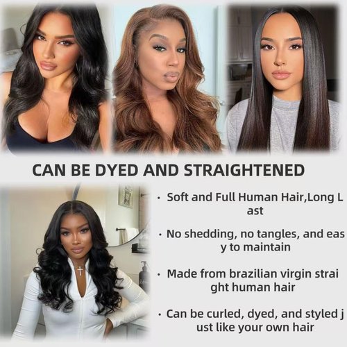 5x5 HD Lace Closure Body Wave Transparent HD Lace Closure Human Hair 12A Brazilian Virgin Human Hair Closure Free Part Pre Plucked with Baby Hair Natural Color 22 Inch
