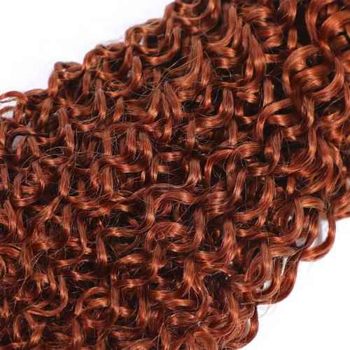 30 32 34 Inch Reddish Brown Bundles Human Hair Copper Red Water Wave Bundles Unprocessed Peruvian Virgin Remy Hair 3 Bundles Reddish Brown Wet and Wavy Human Hair Bundle 100g/Pc