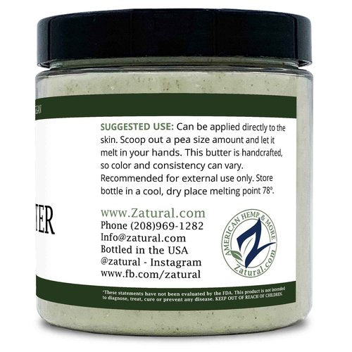 Zatural Neem Butter 4 Pack - Coconut Oil, Neem Oil and Leaf, Marula Oil, Kokum, Rosemary, For Sensitive Skin, Itchy Skin, 8 oz (4-Pack)