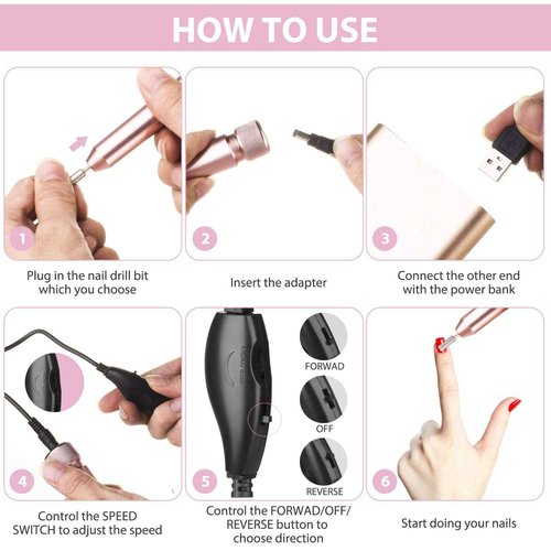 Nail Studio Sets - Gel Nail Polish Kit with UV Light, 24 Rainbow Colors, Nail Drill, Extended Gel, Manicure Kit for Nail