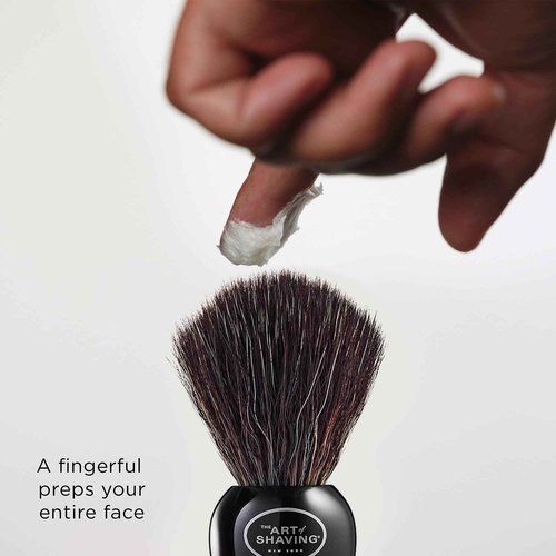 The Art of Shaving Original Shaving Brush - Pure Black – Features Premium Synthetic Fibers For a Rich, Foamy, Lather