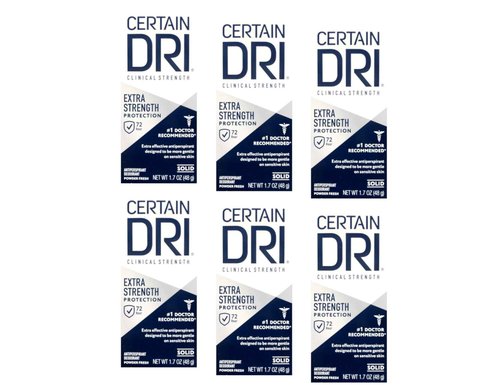 CERTAIN DRI Anti-Perspirant Solid 1.7 oz ( Pack of 6)