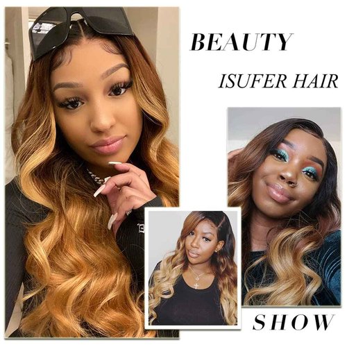 Ombre Closure Body Wave Lace Closure Ombre 1B 4 27 Human Hair 4X4 HD Transparent Lace Pre Plucked Bleached Knots Free Part With Baby Hair Same Day Delivery Long Ombre Lace Closure 20 Inch