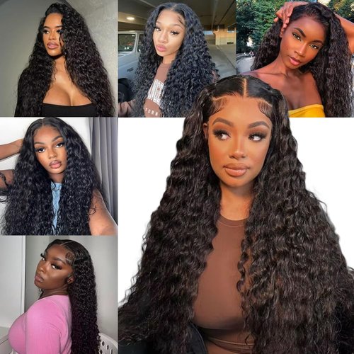 Brazilian Human Hair Bundles 18 20 22 Inch Deep Wave Bundles Human Hair 12A Deep Curly Wave 100% Unprocessed Virgin Hair Weave 3 Bundles Deals Human Hair