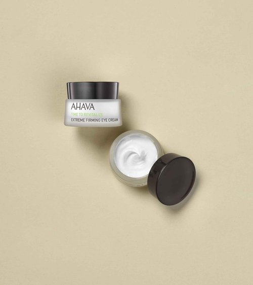 AHAVA Extreme Firming Eye Cream - Firms, Hydrates, Smoothes & Reduce Wrinkles of Eye Area, Enriched with Extreme Complex, Exclusive Dead Sea Osmoter, Peptides, Hyaluronic Acid & Shea Butter, 0.5 Fl.Oz