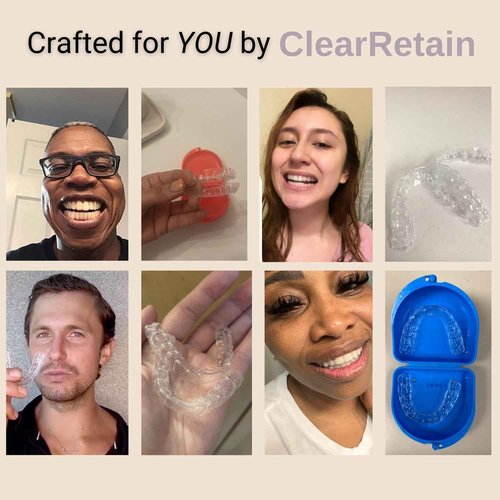 Custom Clear Dental Retainers Retainer Made in The USA | at Home Kit for Perfect Custom Fit Great for Replacement Retainers (Lower Only)