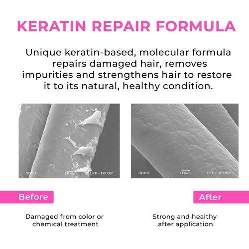 Kraze Beauty Ceramic Keratin Hair Mask - Hydrating Keratin Hair Treatment for Dry, Damaged Hair and Split Ends - Deep Conditioning Hair Mask Repair - 16 Fl.Oz