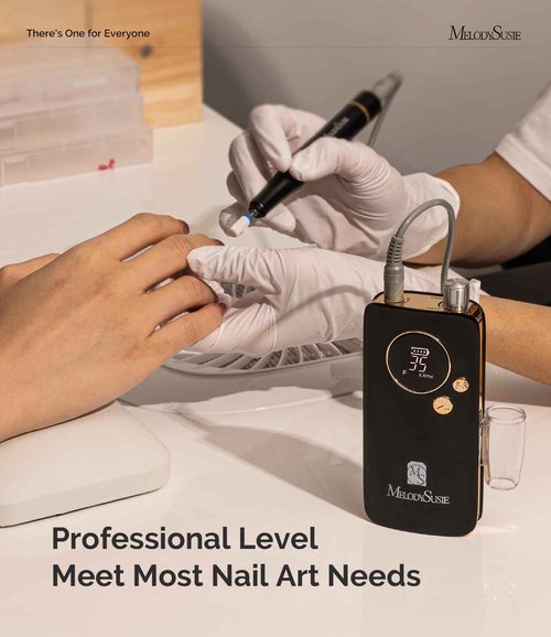 MelodySusie Professional 35000 RPM SM200F Nail Drill with Nail Drill Machine Holder