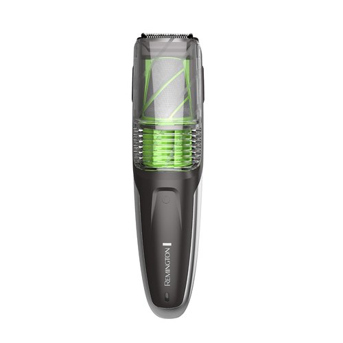 Remington Vacuum Beard Trimmer,13 Length and Style Settings with Adjustable Length Comb (2-18mm),Vacuum Trimmer for Beard, Mustache, and Stubble, Rechargeable Lithium Power, Washable, Removable Blades