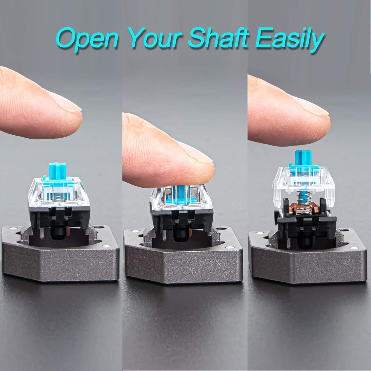 Aluminum Alloy Switch Opener with Keycap Puller for Cherry MX Switches – Orange
