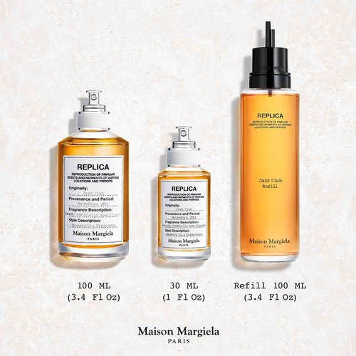 Maison Margiela - Replica - Jazz Club Eau de Toilette - Warm & Spicy Scent - With Vanilla, Rum Accord, & Tobacco - 1.0 Fl Oz