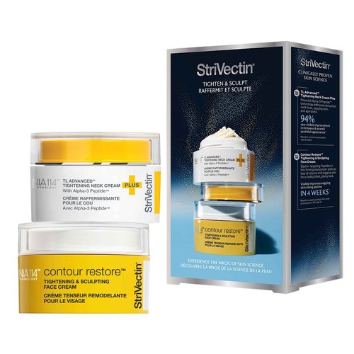 StriVectin TL Advanced™ Holiday Duo Tighten and Sculpt Kit, Brighten and Lift Skin Tone, Peptides and Hyaluronic Acid