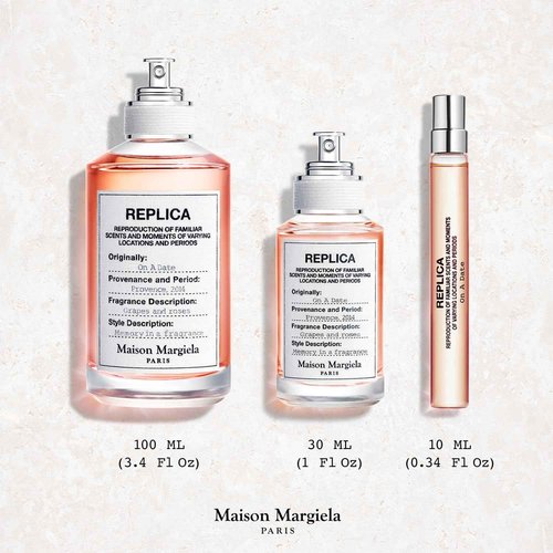 Maison Margiela - Replica - On a Date Eau de Toilette - Floral Fragrance - With Patchouli, Rose, & Black Current Accords - 1.0 Fl Oz