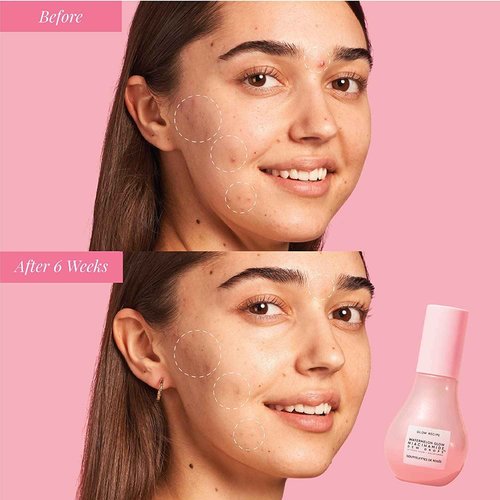 Glow Recipe Niacinamide Dew Drops Facial Serum & Illuminating Makeup Primer (40 ml) + Watermelon Glow PHA + BHA Facial Toner & Pore Minimizer with Hyaluronic Acid (150 ml)