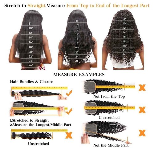 QTHAIR Straight Bundles Human Hair Indian Straight Virgin Hair 16A 100% Unprocessed Human Hair Bundles(12" 14" 16'',300g) Indian Virgin Hair Natural Color