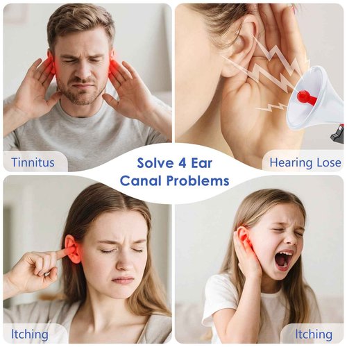 Yakbio Ear Wax Removal - Electric Ear Cleaner with LED Display, Ear Cleaning Kit Effective & Safe Ear Wax Cleaner Irrigation Flushing System, 3 Pressure Modes, 12 Tips