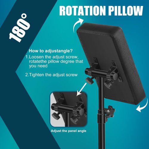 POARMEEY Adjustable Tattoo Arm Rest, Professional Heavy-Duty Stabilizer with Ergonomic Cushion & Secure Locking for Precision Tattooing