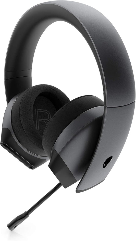Alienware 7.1 PC Gaming Headset AW510H-Dark: 50mm Hi-Res Drivers - Noise Cancelling Mic - Multi Platform Compatible(PS4,Xbox One,Switch) via 3.5mm Jack