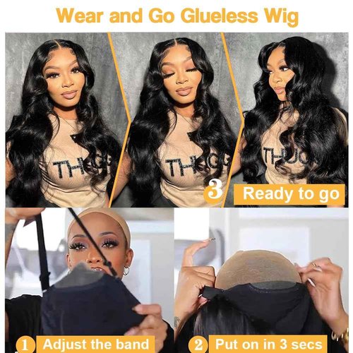 Tosiboy 5x5 Hd Lace Closure Wigs Human Hair Pre Cut Lace Glueless Wig Wear and Go Wigs Human Hair Pre Plucked 180 Density Body Wave Lace Front Wigs Human Hair Glueless for Women Natural Hairline