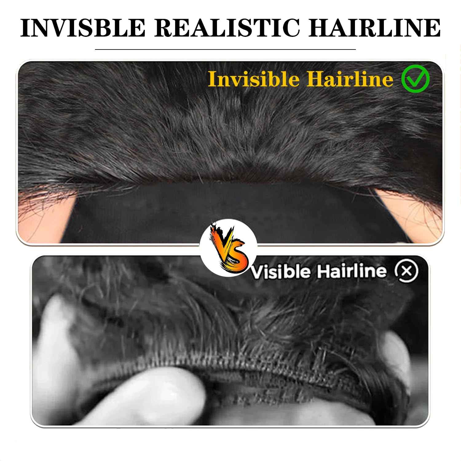 200 Density Kinky Straight Half Wig Human Hair 18 Inch,Yaki Straight 3 In 1 Seamless Flip Over Half Wigs Human Hair Glueless Wear Go Beginner Friendly Curly Half Wig Drawstring Headband Wig for Women