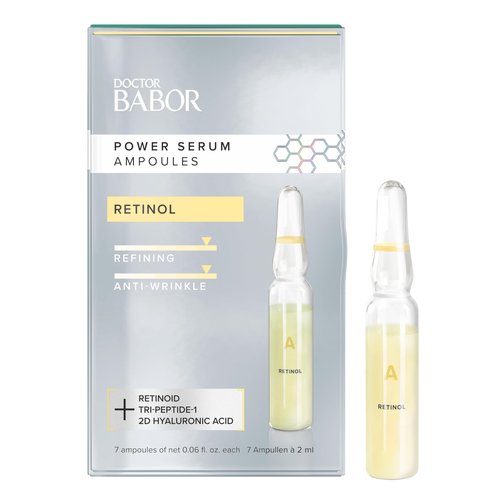 Babor Power Serum Ampoules - Retinol Serum, 7 Days to Renewed Skin, Counteract Signs of Premature Aging