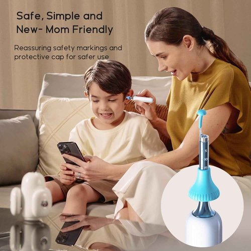 Bebird Home 30S Ear Wax Removal, Smart Ear Care System Cleaner Kit, Wireless Scope Silicone Flex Earscope Camera, UVC LED Light, Visual Wax Cleaning Dropper, Wax Removal Tweezer Tool Adult/Kids