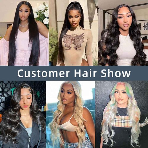 KFgood Wear and Go Glueless Wigs Human Hair Pre Plucked Pre Cut HD Lace 6x4 Straight Lace Front Wigs Human Hair Glueless Lace Front Wigs 180% Density 3 Seconds to Wear for Beginners 24 Inch
