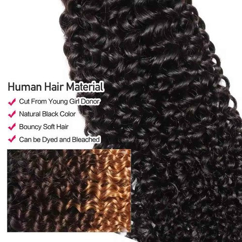 VIPbeauty Burmese Curly Bundles Human Hair 28 Inch 100% Unprocessed 16A Virgin Hair Water Wave 1 Bundles Spiral End Quick Weave Hair for Black Women Natural Black