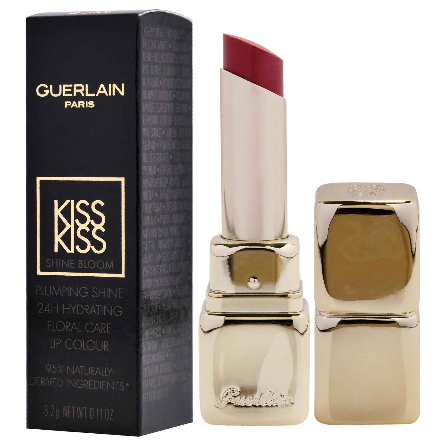 Guerlain Kiss Kiss Shine Bloom Lipstick -119 Floral Nude for Women - 0.11 oz Lipstick