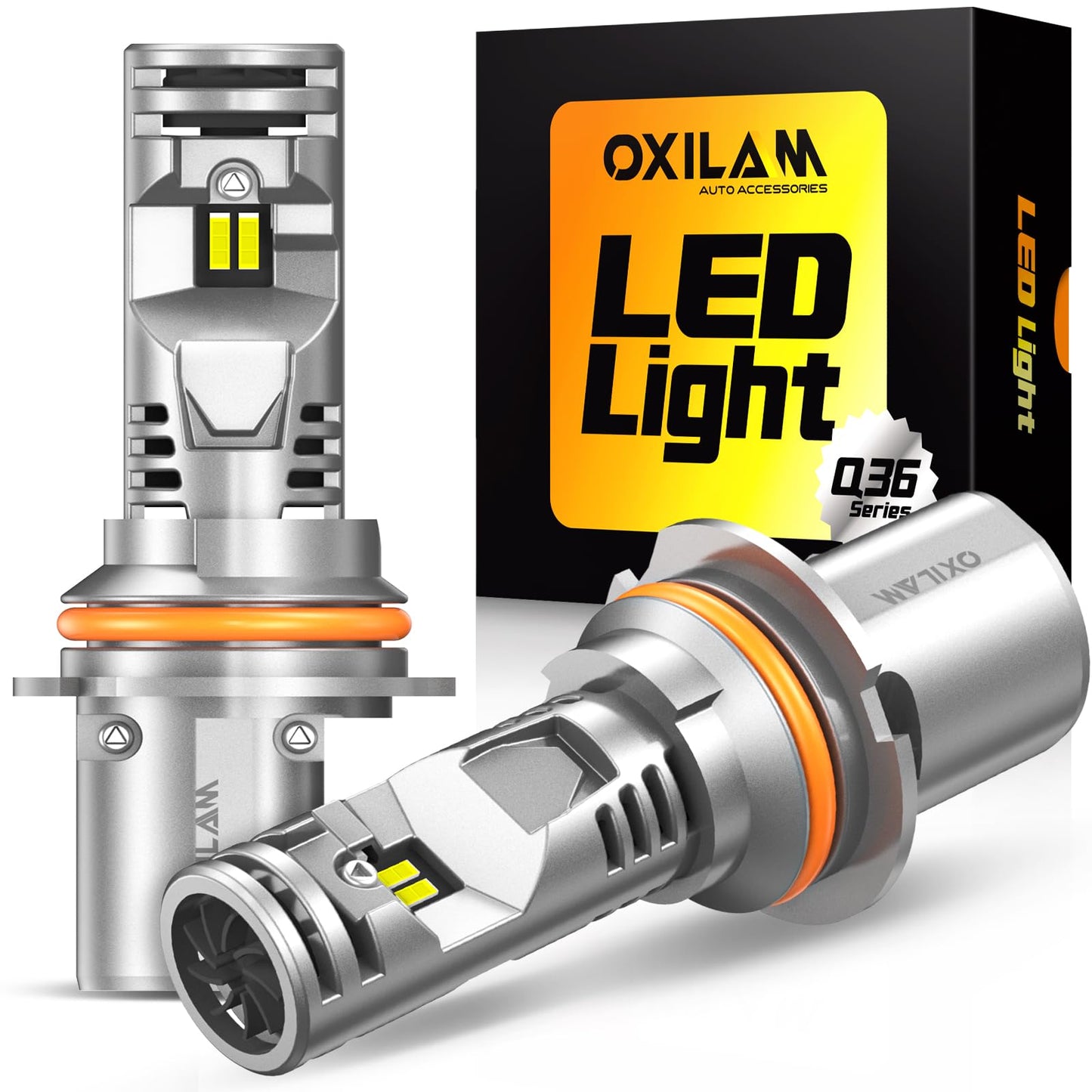 OXILAM 9007/HB5 LED Bulb, 900% Brighter, 3 Min Quick Install, 20 Years Lifespan, No Flicker, 99% Compatibility