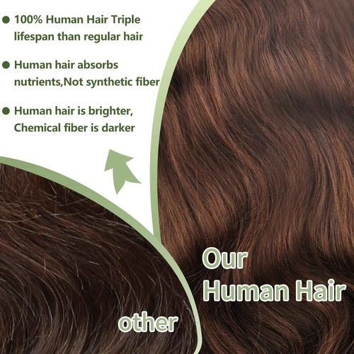 QBRVP 200 Density Body Wave 13x6 Hd Lace Front Wigs Human Hair Pre Plucked Chocolate Brown Lace Front Wig Colored Human Hair Wigs for Black Women Brown Wig Human Hair 20 Inch