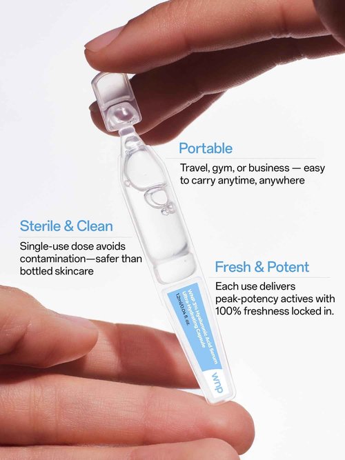 WNP serum set: Ultra Hydrating Serum 3% 4D Hyaluronic Acid +Emergency Repair Firming Oil-Suspension Serum Hydrating+Skin Repair|Single-Use Vials Skincare for Sensitiveskin 72ml