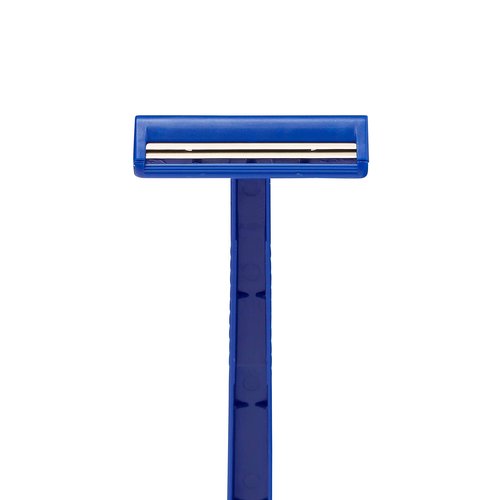 Medline Disposable Facial Razors with Twin Blades, Blue, Case of 500