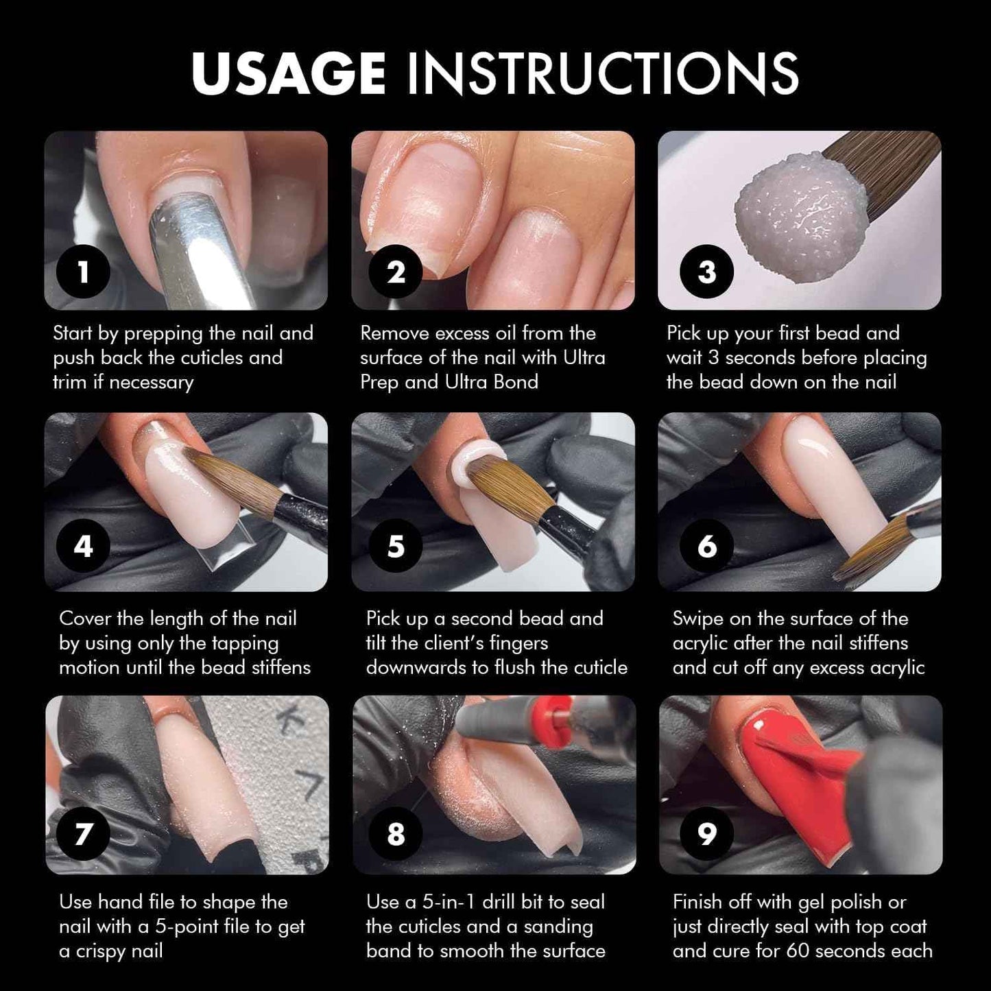 MakarttPro Cool Tone Acrylic Powder Collection - Essential Nude and Pink Cover Powder - Smooth Application - Professional Quality for Nail Technicians - Beginner Friendly - 8-Piece Set with 2oz/56g