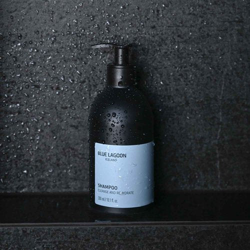 Blue Lagoon Skincare Shampoo - Mineral Rich Hydrating Shampoo - Cleanses & Rehydrates Hair - Long Lasting Hydration - Natural Shine - Removes Sebum - 300ML