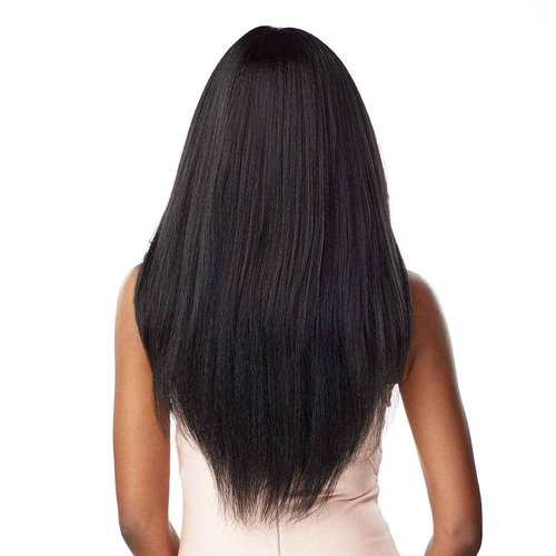 Sensationnel What Lace 13X6 Wigs - Dasha Lacefrontal Hand Tied Glueless Synthetic with Natural Density Preplucked Hairline (MP/CARAMEL)