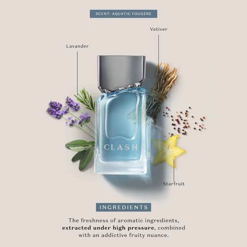O Boticário Clash Eau de Toilette for Men, Striking Freshness Forged Under Pressure, 3.2 Ounce (100 ml)