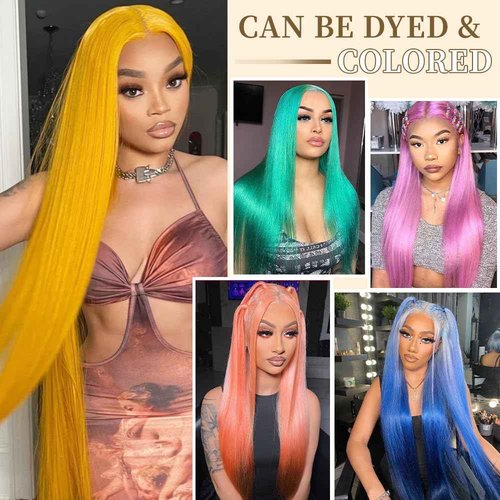 mululi 30 Inch 613 Lace Front Wig Human Hair Straight Blonde Wig Human Hair 613 13x6 Lace Front Wig Human Hair 200% Density Pre Plucked Blonde Lace Front Wigs for Women