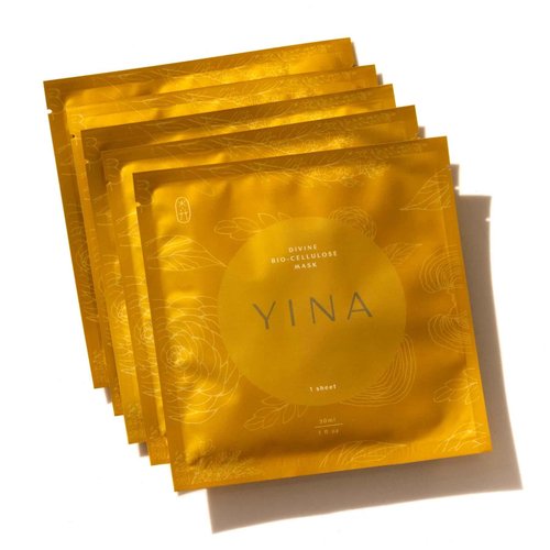 Yina - Divine Bio-Cellulose Mask | Sustainable, Cruelty-Free, Clean Skincare (5-Pack)