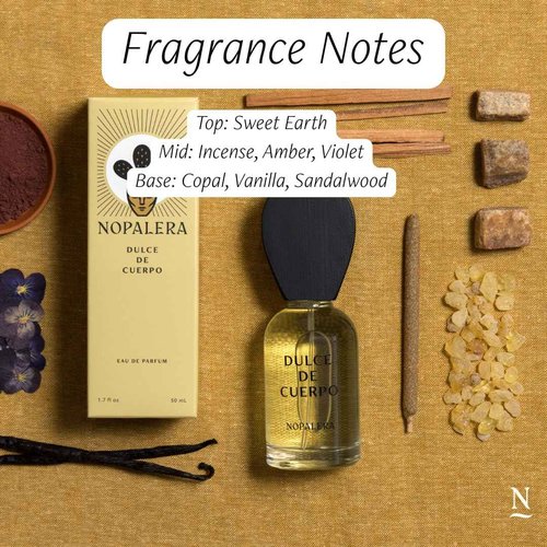 Nopalera Dulce de Cuerpo Eau de Parfum - Clean Fragrance for Women and Men - Violet, Amber, Vanilla and Sandalwood, Long-Lasting, Free From Artificial Ingredients, 50ML