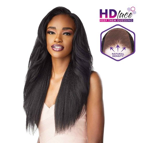 Sensationnel What Lace 13X6 Wigs - Dasha Lacefrontal Hand Tied Glueless Synthetic with Natural Density Preplucked Hairline (MP/CARAMEL)