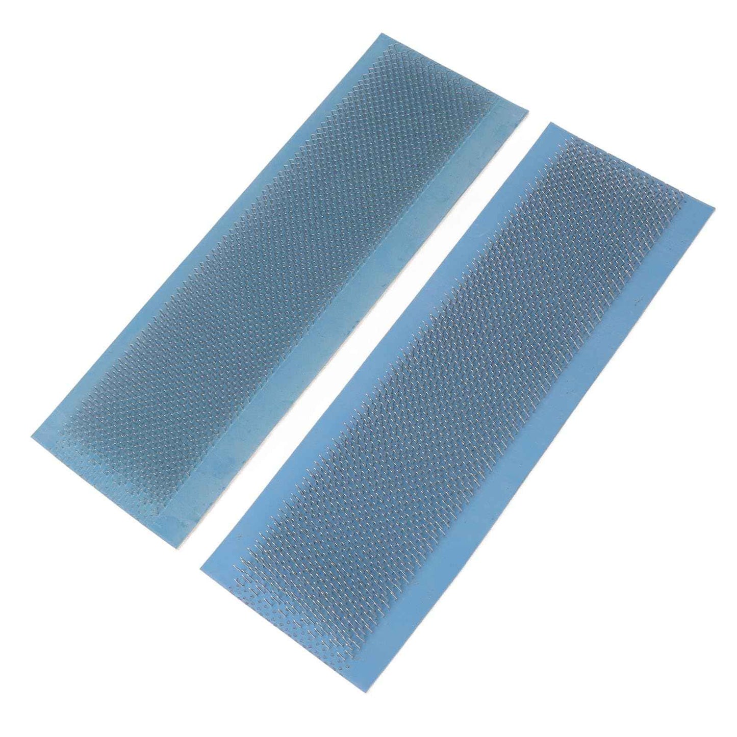 2pcs Hair Holder Dragging Mat, Stainless Steel Hair Extensions Drawing Card, Dragging Splint Tool10.6 X 3.5in