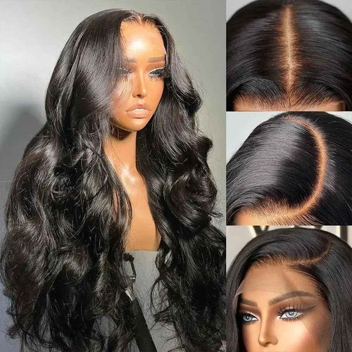 virginess 13x4 Body Wave Lace Front Wigs Human Hair Pre Plucked 180% Density HD Transparent Lace Frontal Wigs Human Hair for Women Glueless Wigs Human Hair With Baby Hair 20 Inch