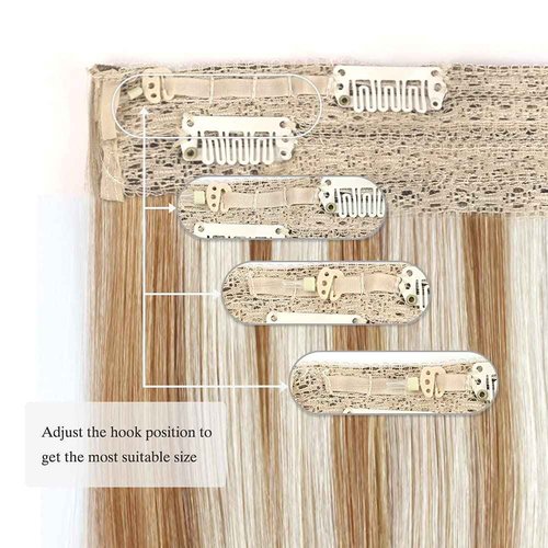 Sassina Wire Human Hair Extensions, 16 Inch 100 Grams Highlight Dark Dirty Blonde Mixed with Ash Blonde Remy Wire Hair Extensions Real Human Hair with Miracle Wire Straight Hairpiece
