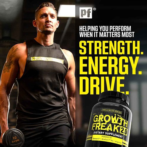 PharmaFreak Growth Freak 2.0 – 120 Capsules | Men’s Daily Hair & Wellness Support Formula