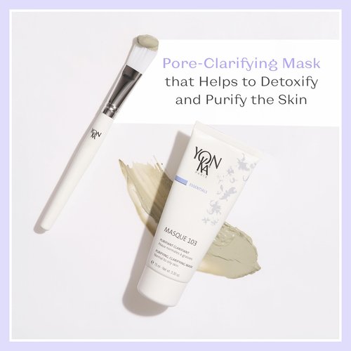 Yonka Masque 103 | Clay Face Mask | Clarify Skin and Tighten Pores with Botanical Extracts and Triple Clay Blend | Oily and Acne Prone Skin | Paraben-Free | 3.30 oz