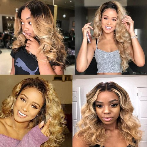 1B27 Ombre Blonde Bundles Human Hair Body Wave Bundles 24 26 28 Inch Blonde Body Wave Bundle Human Hair Extensions Unproceesed Virgin Hair 100 Gram Per Bundle 3 Bundle JGOY1b27BB242628