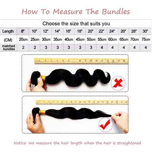 30 Inch 12A Grade Human Hair Bundles Body Wave Bundles 100% Unprocessed Brazilian Virgin Hair Bundles Double Machine Weft Brazilian Body Wave Bundles(1 Bundle)