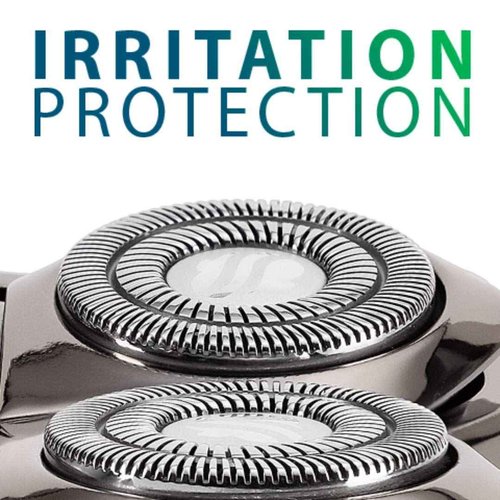 Skull Shaver Pitbull Silver PRO Along with 3 Head Replacement Blade, Male Grooming Kit